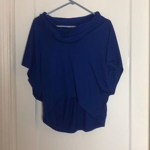 Royal Blue Cowl Neck Top